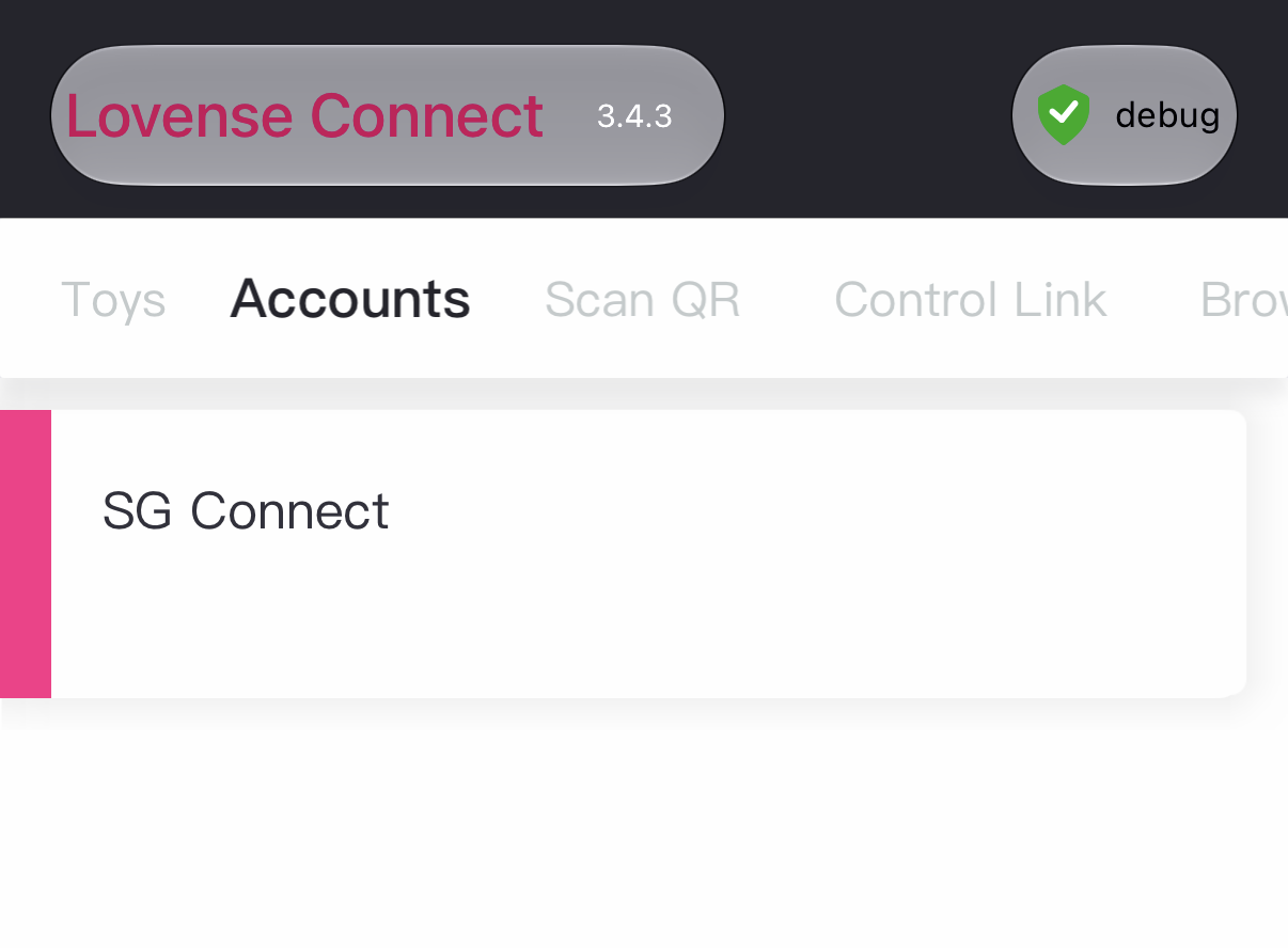 Lovense Connect linked